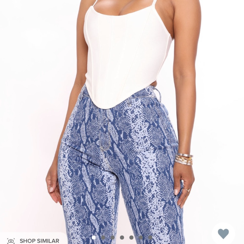 White corset top size large new unopened